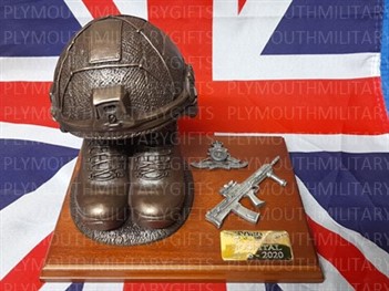 Royal Regiment of Artillery Boots and Virtus Helmet